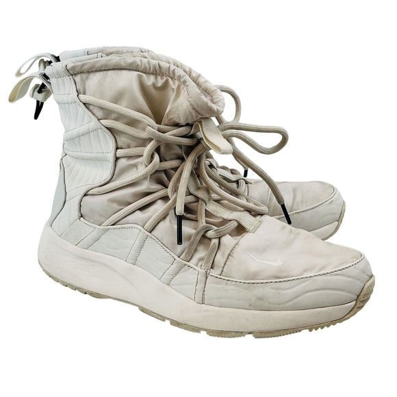 Womens 9 Nike Tanjun High Rise‎ Phantom Fashion Sneakers White A00355-003 - Picture 1 of 12